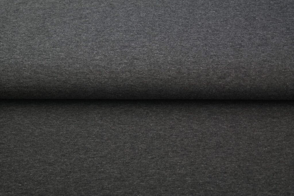 Folded dark grey cotton fabric texture
