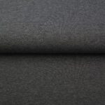 Folded dark grey cotton fabric texture