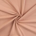 Beige cotton fabric with swirl fold pattern