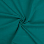 Emerald green cotton fabric with soft texture