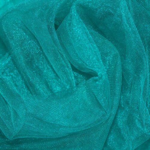 Türkiissinine läikiv kangas kortsudes