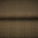 Pruun kudumismustriga kangas käsitööks