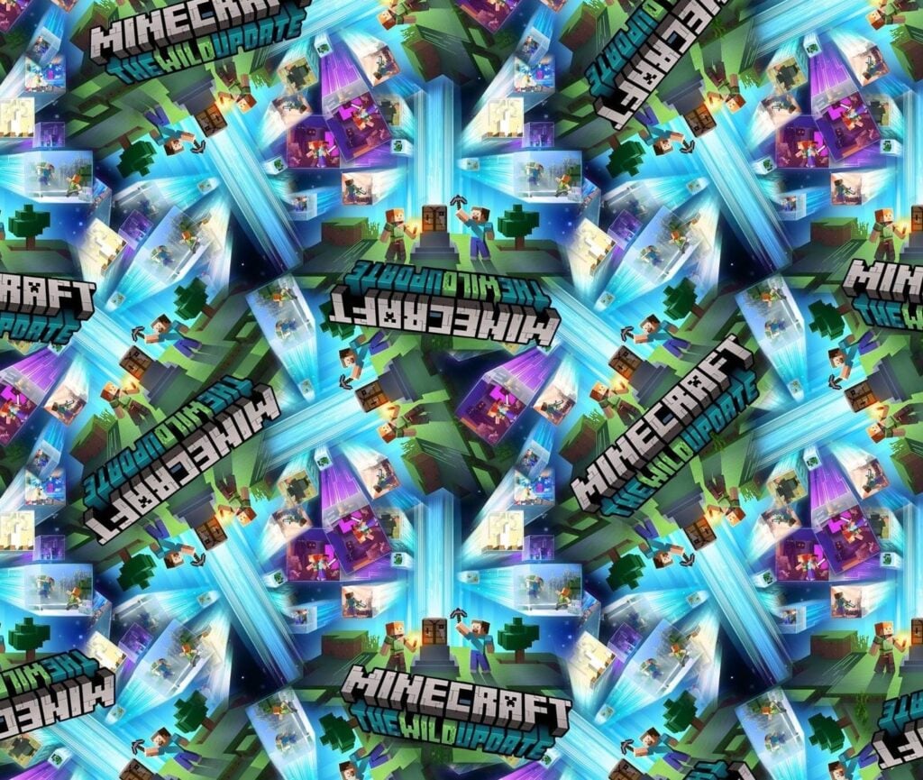 Minecraft värvikas Wild Update taustapilt