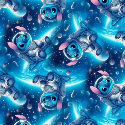 Armas sinine kosmonaut kosmoses hõljumas