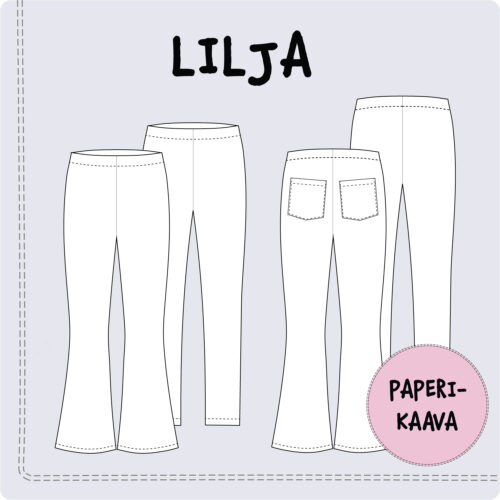 Naiste pükste õmblemise lõikepaber