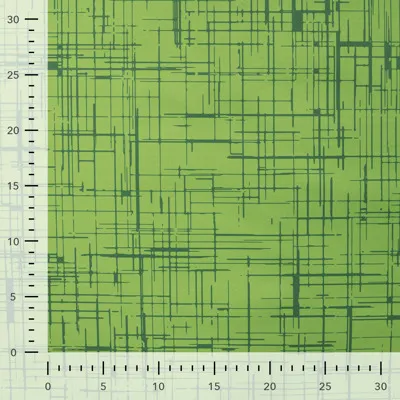 Roheline kangas geomeetrilise joonemustriga