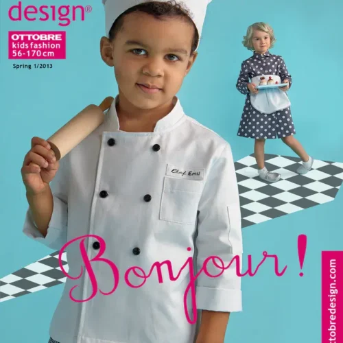 Lapsed kokariietes Ottobre ajakirja kaanel