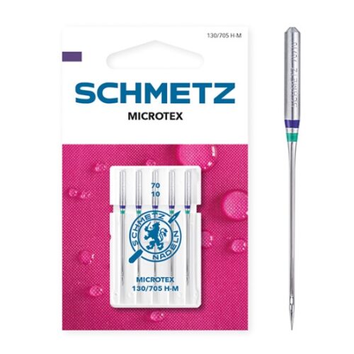 Schmetz Microtex õmblusmasina nõelad pakendis