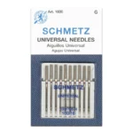 Schmetz universaalsed õmblusmasinanõelad pakendis