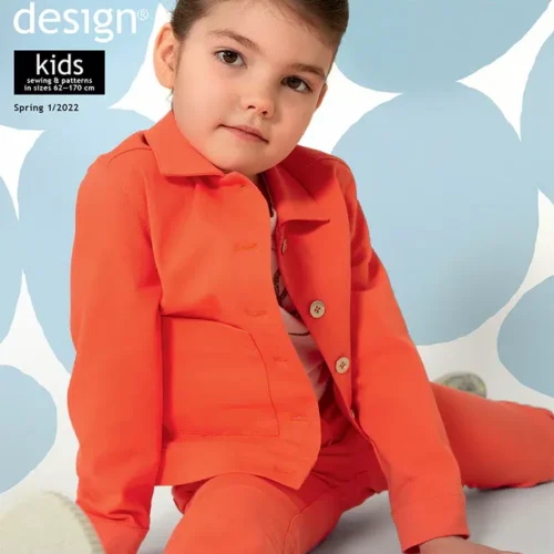 Laps oranžis rõivas Ottobre Design kaanel