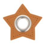 Pruun nahkne tähekujuline rõngasdetail