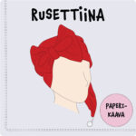 Punane lipsuga peapael joonis