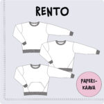 Rento pusasärgi õmblemise pabermuster