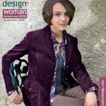 Naine moekas sügis-talve jakis Ottobre ajakirjas