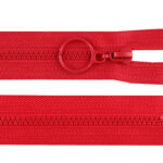 Punane plastiktõmblukk rõngaskäepidemega