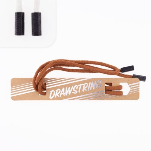 Pruun reguleeritav nöör sildiga DRAWSTRING
