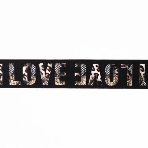 Mustriline lint kirjaga LOVE