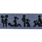 Tume muster sinisel kangal