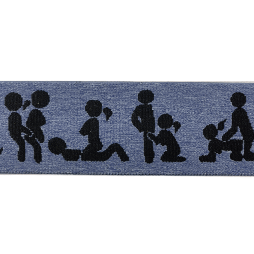 Tume muster sinisel kangal