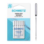 Schmetz overloki nõelad õmblusmasinale