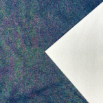 Värviline täpiline kangas valge kolmnurgaga nurka