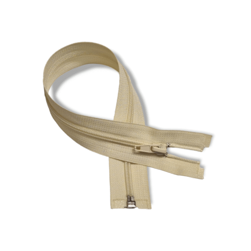 Beige nailonlukk õmblustöödeks