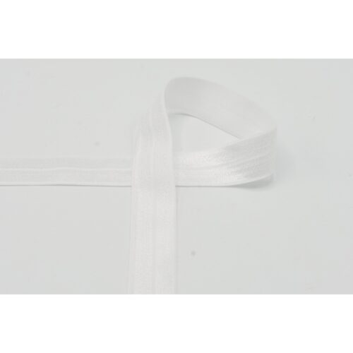 Valge elastne kummipael rullil