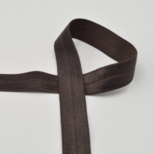 Tumepruun elastne kallutuslint õmblustöödeks