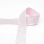 Roosa sädelev elastne lint käsitööks