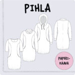 Naiste kleidi õmblusmustri kujundused Pihla.