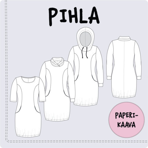 Naiste kleidi õmblusmustri kujundused Pihla.