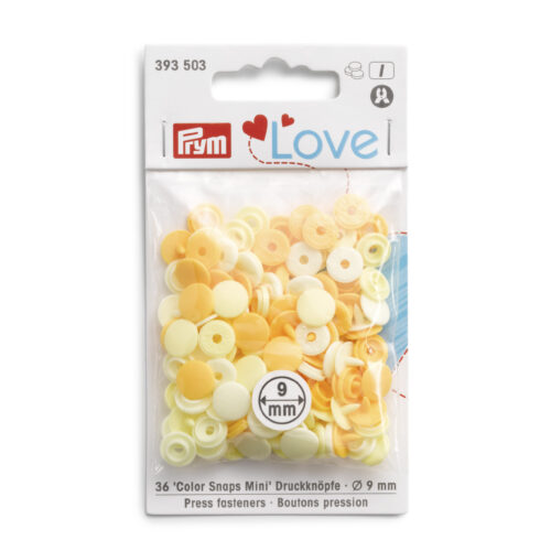 Kollased ja valged plastnööbid käsitööks