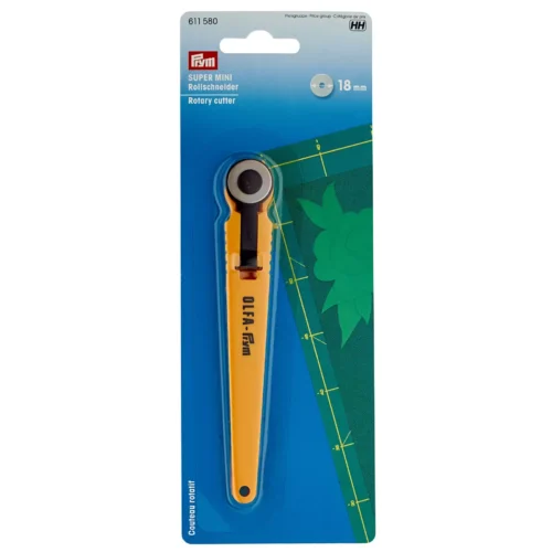 Kollane Prym mini pöördlõikur pakendis