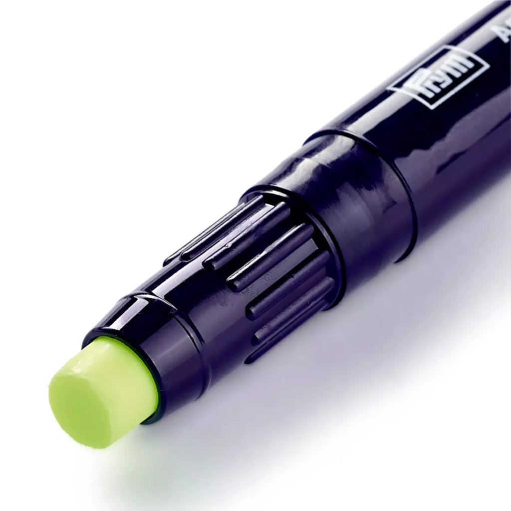 Kollase otsaga must marker