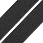 Must elastne kummipael tekstiilitöödeks