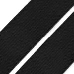 Must elastne rihm kangast