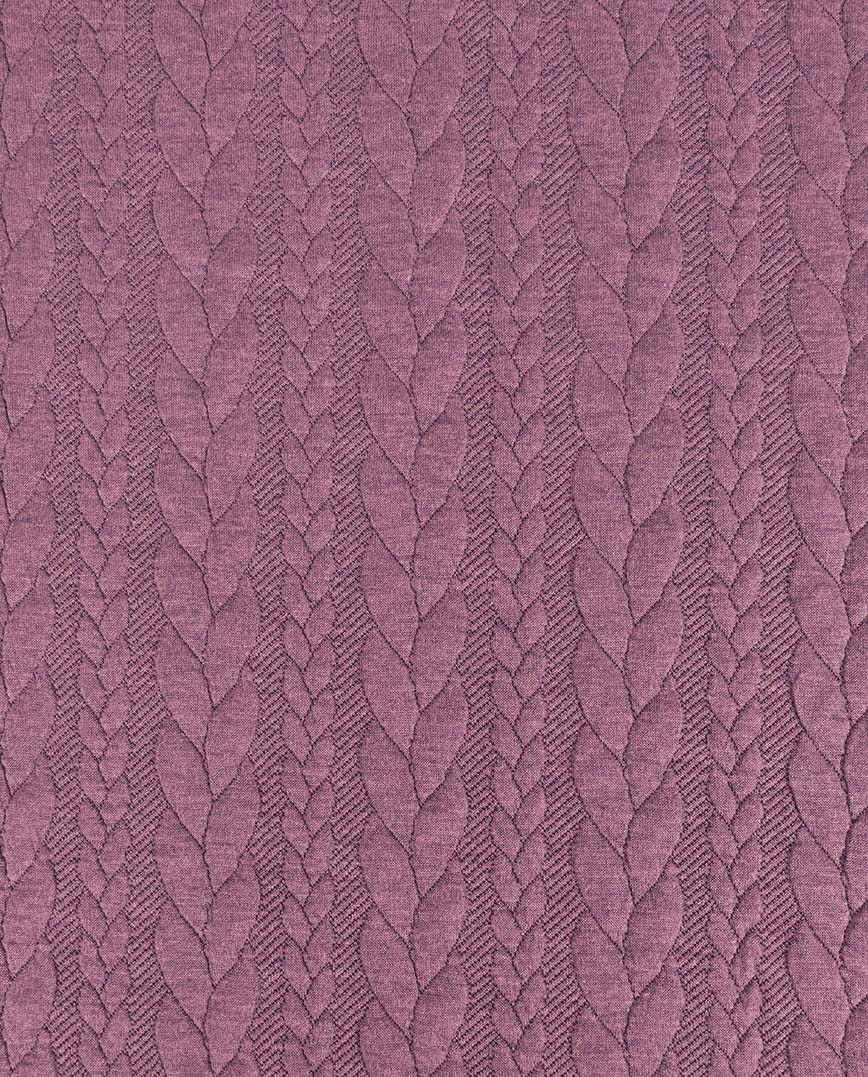 Lilla palmikmustriga kudumismaterjal