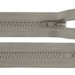 Hall plastmassist tõmblukk avatud ja suletud kujul