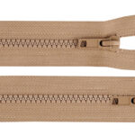 Pruun plastmassist tõmblukk riietele