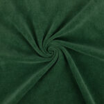 Tume roheline sametkangas keeratud voldiks