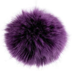 Lilla karvane võtmehoidja pompon