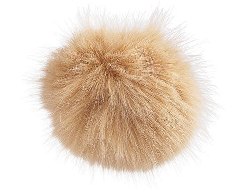 beež karvane võtmehoidja pompon