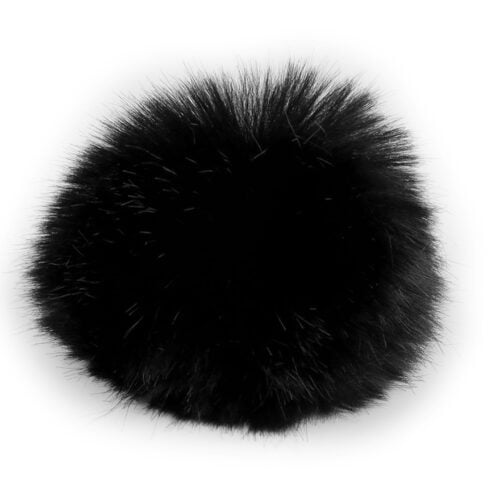 Must karusnahast pompon aksessuaar