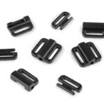 Mustad plastist rihmaklambrid kanga kinnitamiseks