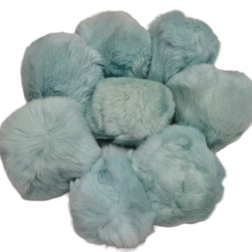 Helesinised karvased pallid koos ringis