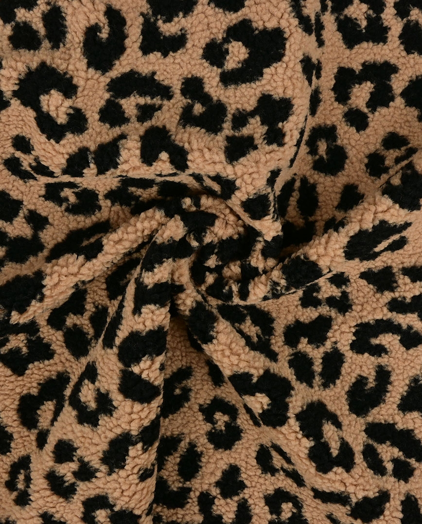 Leopardimustriline pehme fliisriie