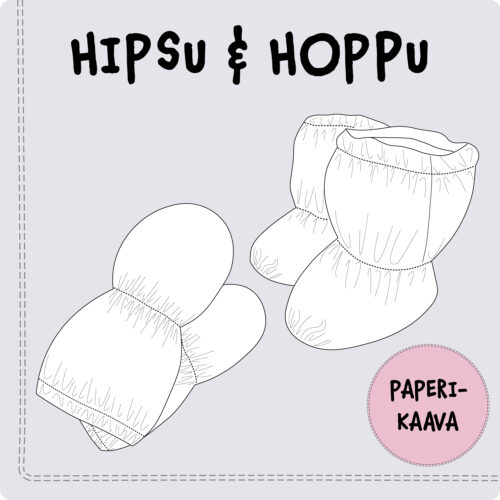 Beebikinnaste ja papude õmblusmuster