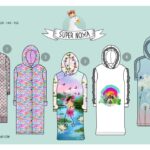 Laste kleidimustrid värviliste ja looduslike motiividega