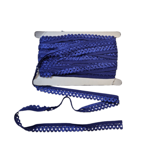 Tumesinine pitsiline lint rullil käsitööks