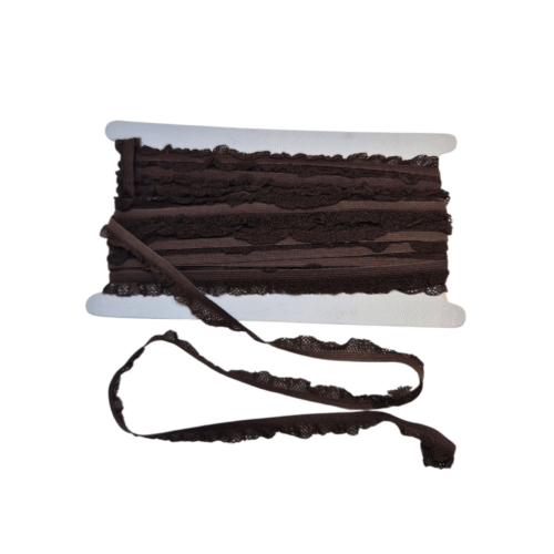 Pruun pitsiga lint käsitööks